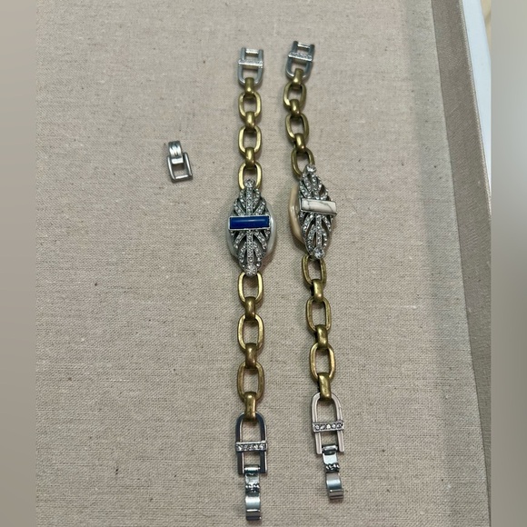 Chloe + Isabel Art Deco bracelets, set of 2. EUC - Picture 1 of 4